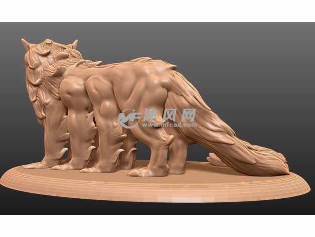 8条腿的怪物后视图