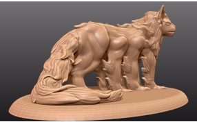 8条腿的怪物侧视图