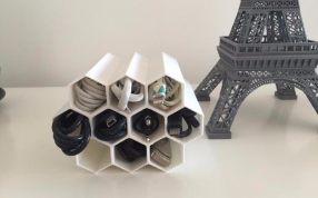 线材收纳的打印实物图