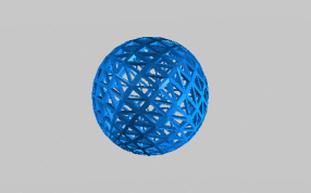 网状蛋的俯视图