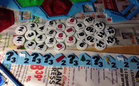 卡贴的打印实物图