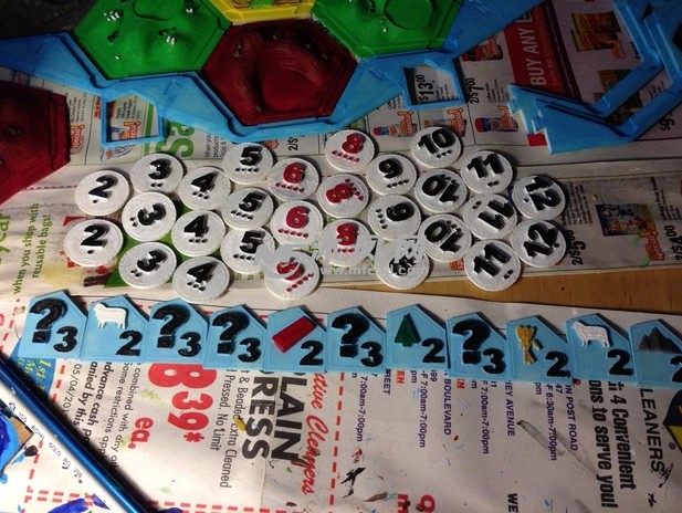 卡贴的打印实物图