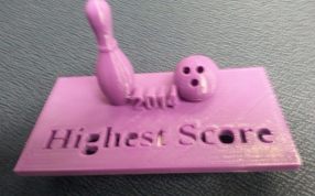 保龄球的打印模型