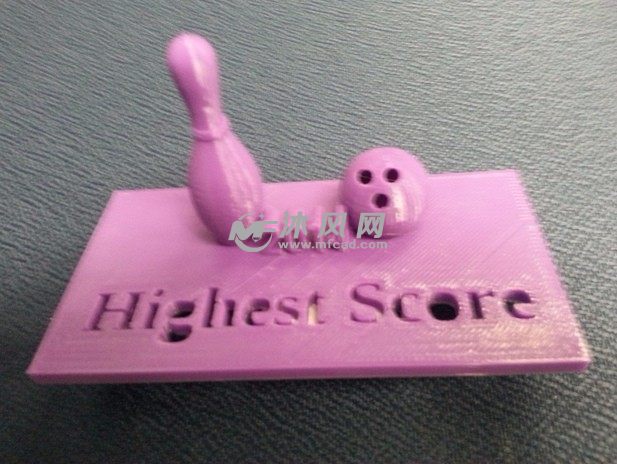 保龄球的打印模型