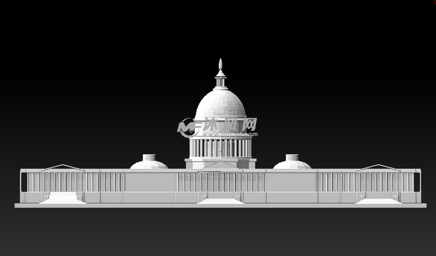 白宫正视图