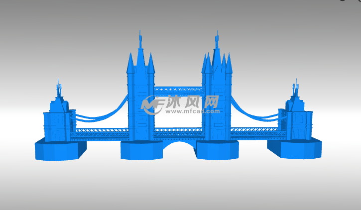 伦敦塔桥主视图