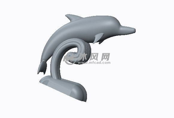 小海豚模型侧面