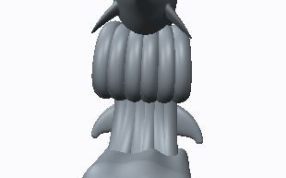 小海豚模型正面