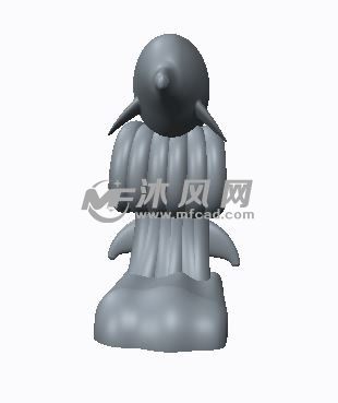 小海豚模型正面