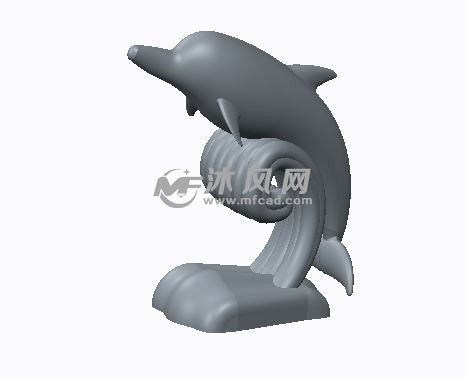 小海豚模型斜侧