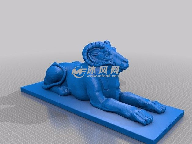 羊头狮身轴测图