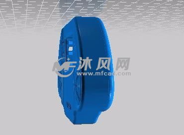 游戏手柄的侧视图