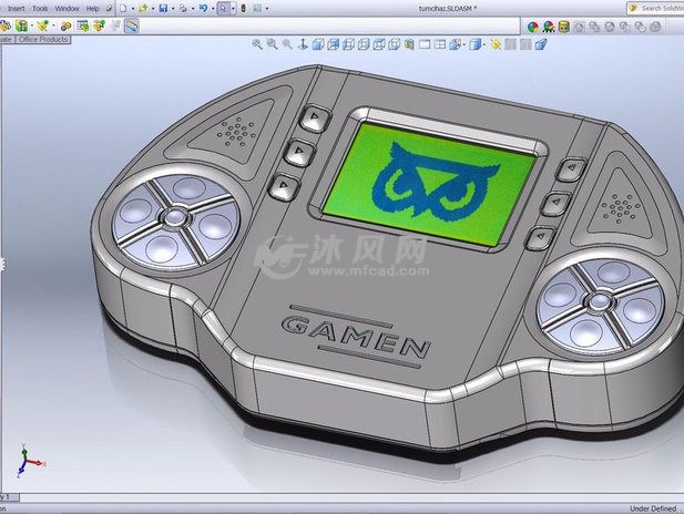 游戏机的渲染图