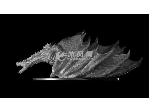 龙模型侧视图