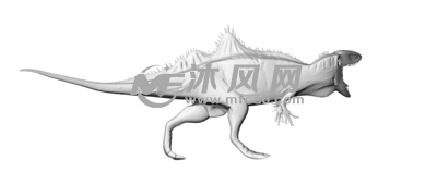 恐龙打印模型侧视图