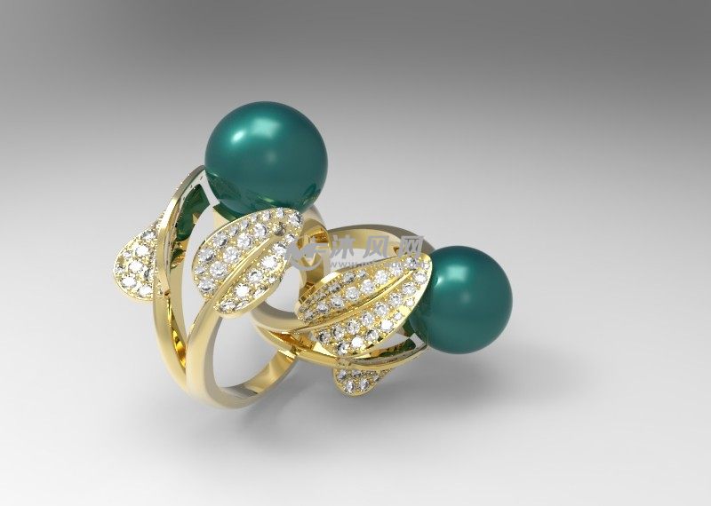 珍珠戒指效果图