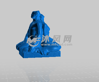 雕塑侧视图