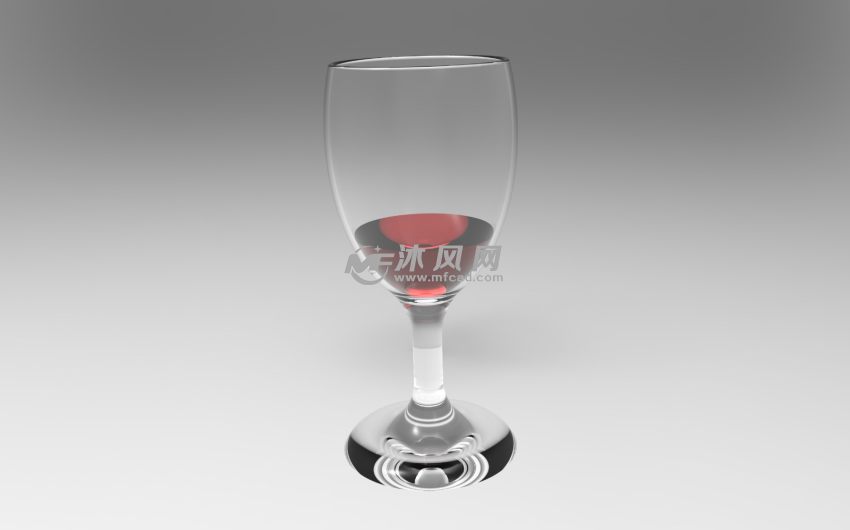 高脚酒杯渲染图