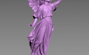 天使露西雕塑轴测图