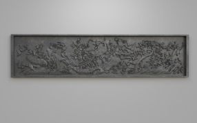 白鸟朝凤浮雕正视图