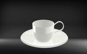 茶杯茶碟套件渲染图