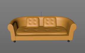 可3D打印三人位沙发三维模型
