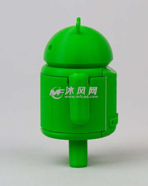 安卓机器人折叠后的侧面