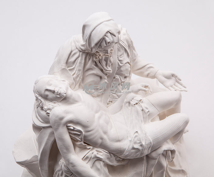 皮埃塔雕像俯视特写