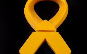 黄色打印丝带背面图