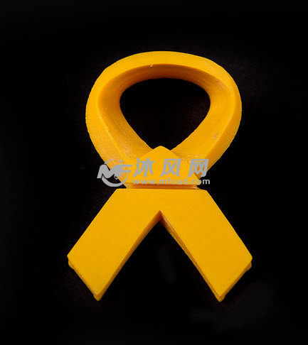 黄色打印丝带背面图