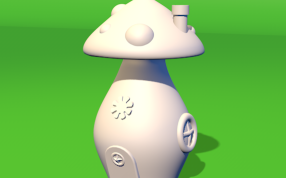 蘑菇屋打印模型