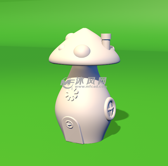 蘑菇屋打印模型