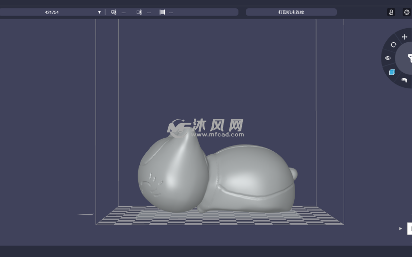 喵咪老师侧视图