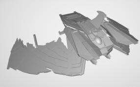 星舰——罗慕兰号侧视图