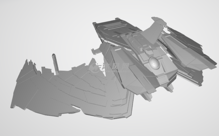 星舰——罗慕兰号侧视图