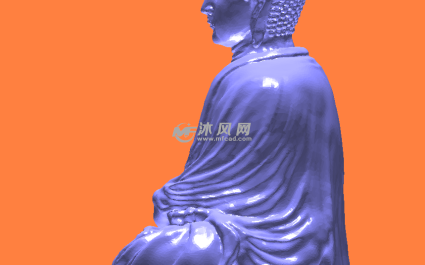 佛祖stl模型侧面
