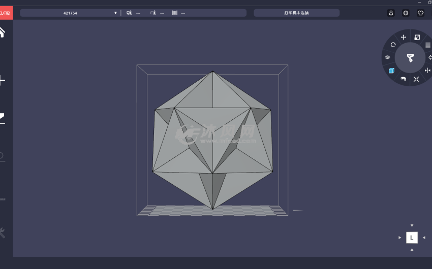 五星零件右视图