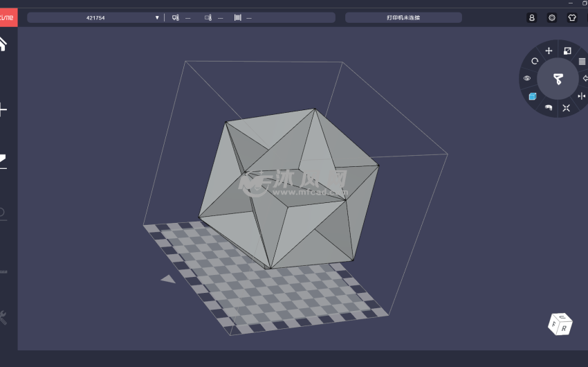 五星零件前视图