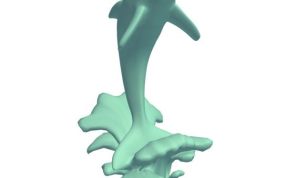 跳跃的海豚雕像