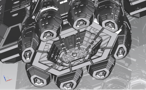 尾部喷气发动机细节