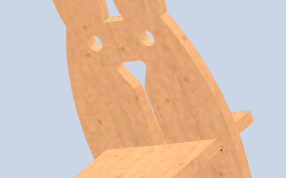 手机支架后视图