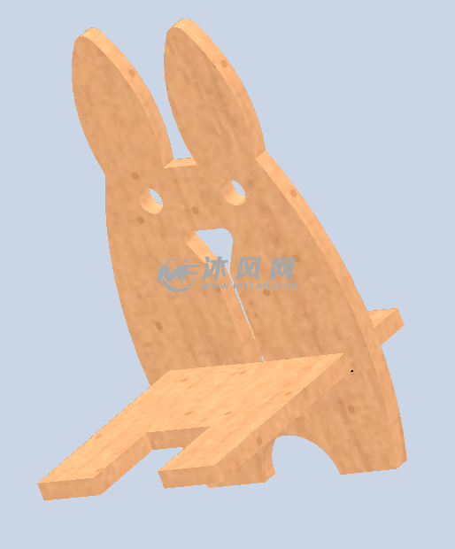 手机支架后视图