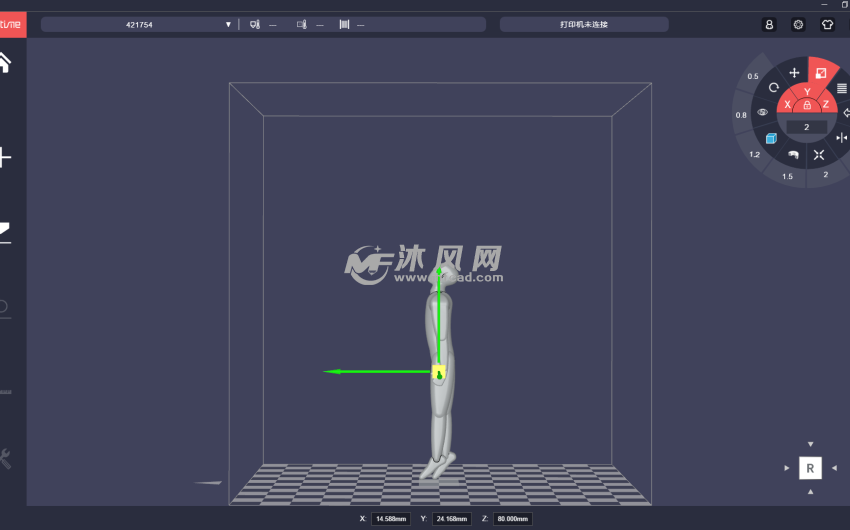人体模型右视图