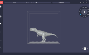 霸王龙模型侧视图