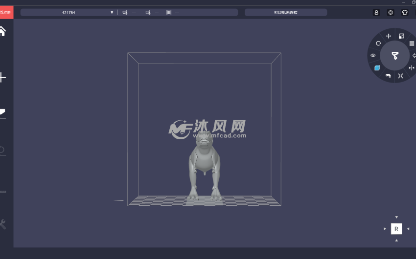霸王龙模型正视图