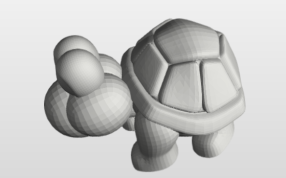 小乌龟三维模型