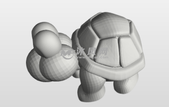 小乌龟三维模型