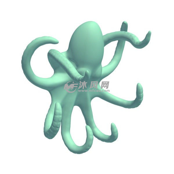 钥匙环墙安装章鱼