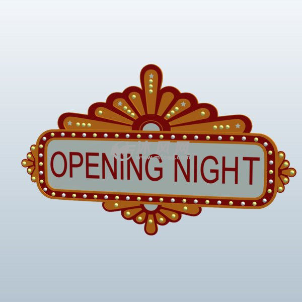 百老汇剧院的灯光招牌 - 副本