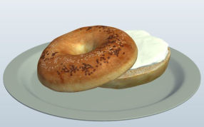 奶油芝士百吉饼